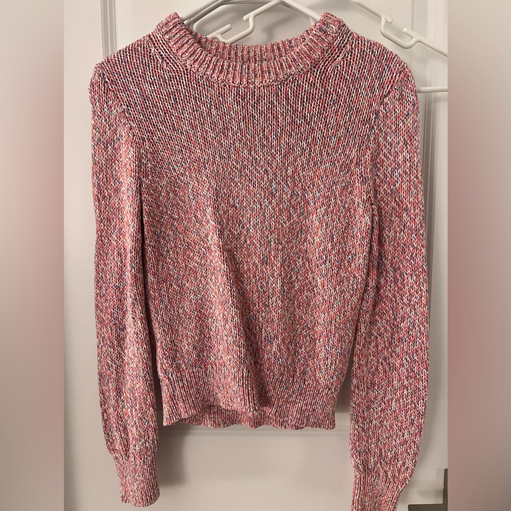 Jcrew pink knit sweater